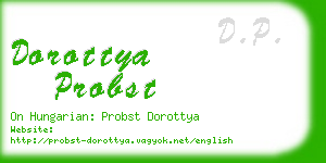 dorottya probst business card